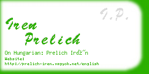 iren prelich business card